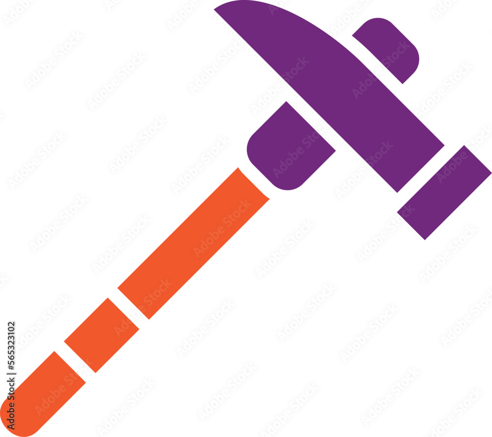 Pick hammer Vector Icon Design Illustration Pick hammer Vector Icon Design Illustration
