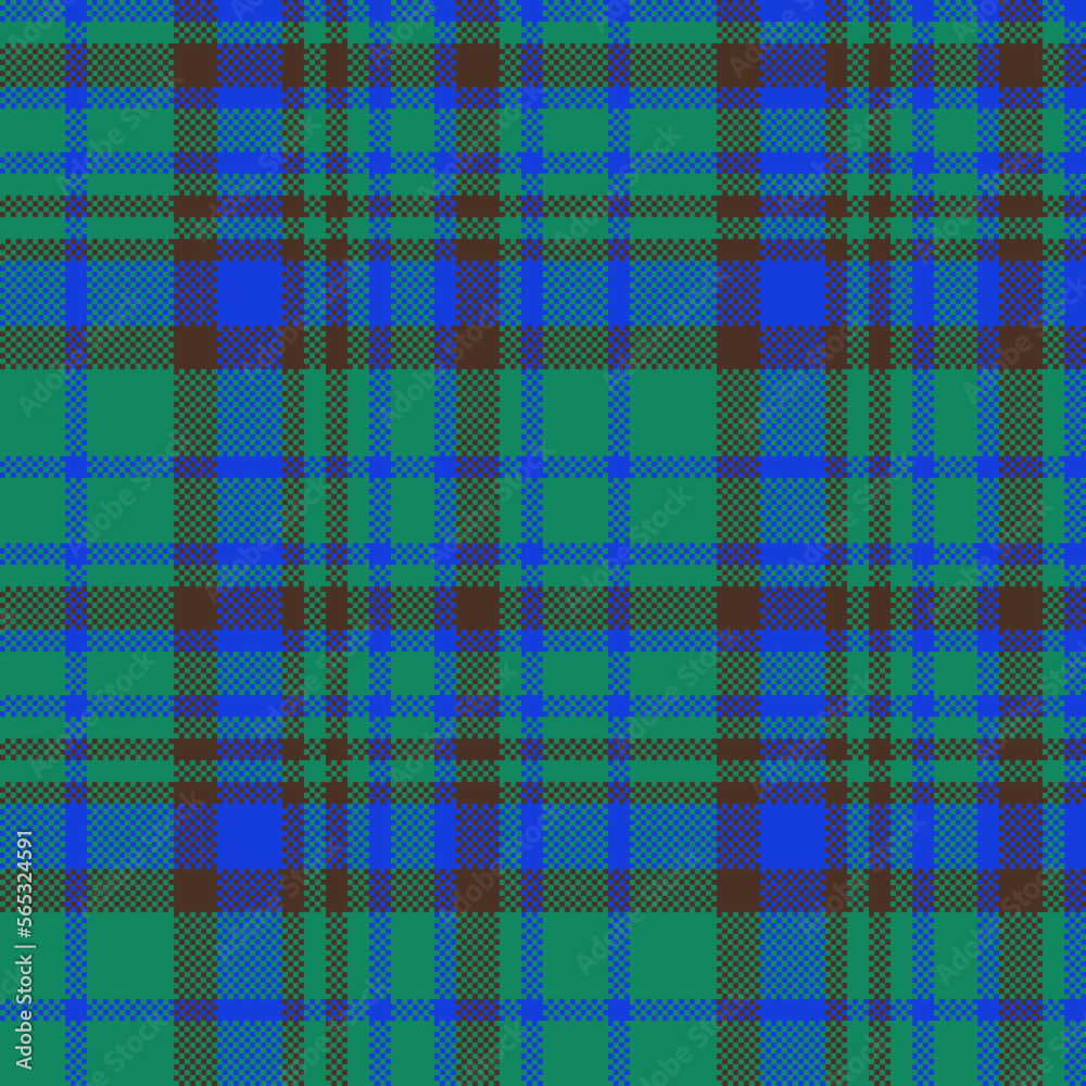 Fototapeta premium Texture fabric check. Pattern seamless tartan. Vector textile plaid background.