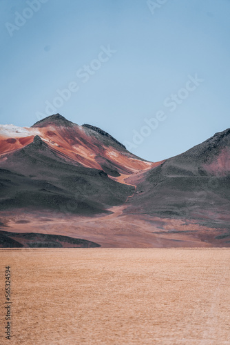 Beautiful view off road trip 4x4 in Bolivia South America Salt Flat Uyuni