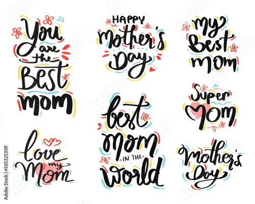 Set of Mother's Day Celebra...