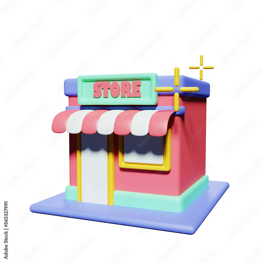 3D icon Store
