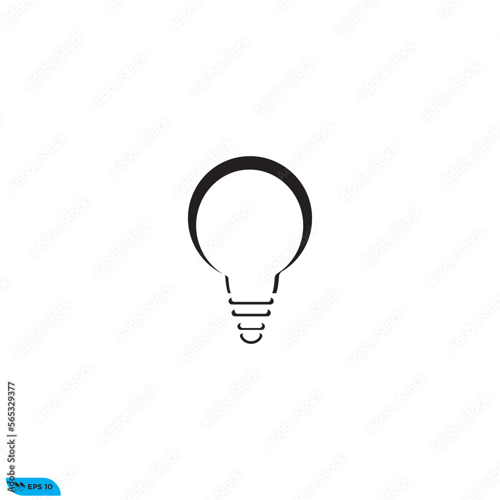 Icon vector graphic of lamp sign Icon vector graphic of lamp sign