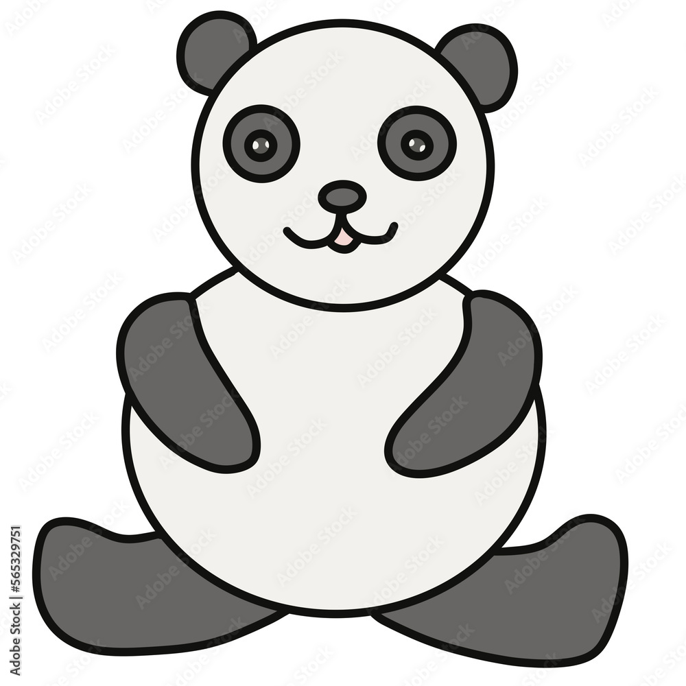 Naklejka premium panda