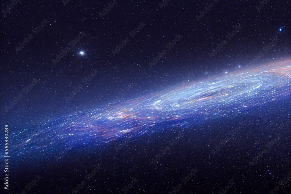 Starry universe galaxy renderings concept map Generative AI Content by Midjourney