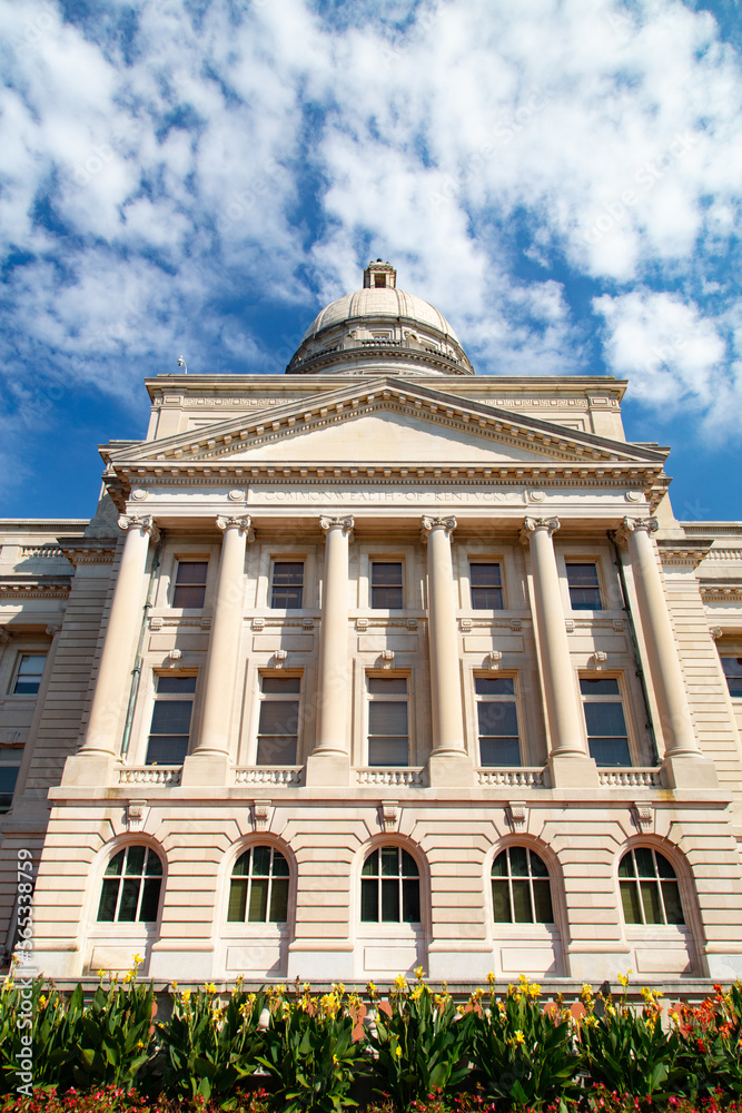 Kentucky state capitol building in Frankfort, Kentucky