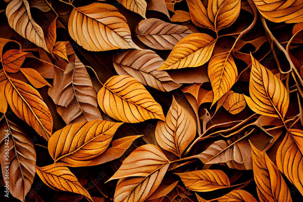 Feuilles mortes. IA générative Feuilles mortes. IA générative