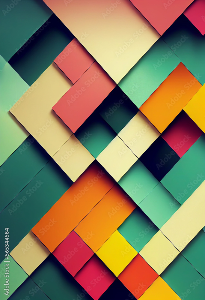 Beautiful colorful wallpaper illustration art Generative AI Content by Midjourney