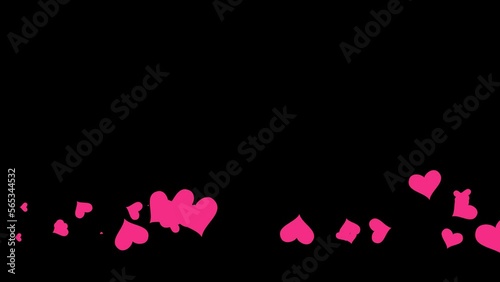 Various pieces scattered freely as particles