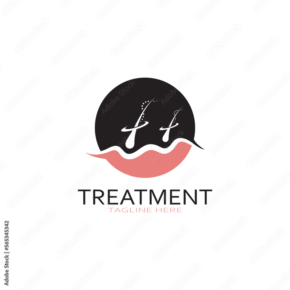 Hair treatment logo hair transplantation logo,removal logo vector image design illustration Hair treatment logo hair transplantation logo,removal logo vector image design illustration