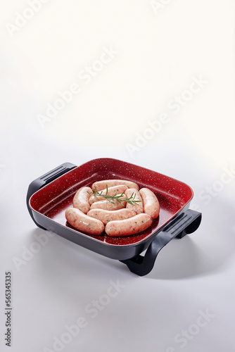 Italian sausages, Raw Salsiccia Sausages photo