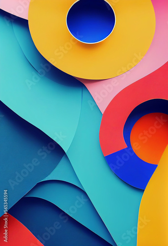Beautiful colorful wallpaper illustration art Generative AI Content by Midjourney
