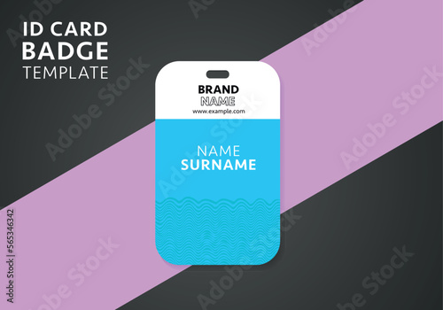 Modern corporate Identity Card design template background, elegant businees company id card design. Identity design template.
