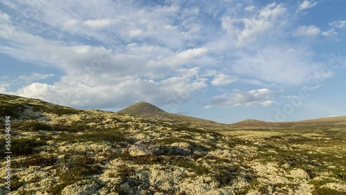 landscape with blue sky photo