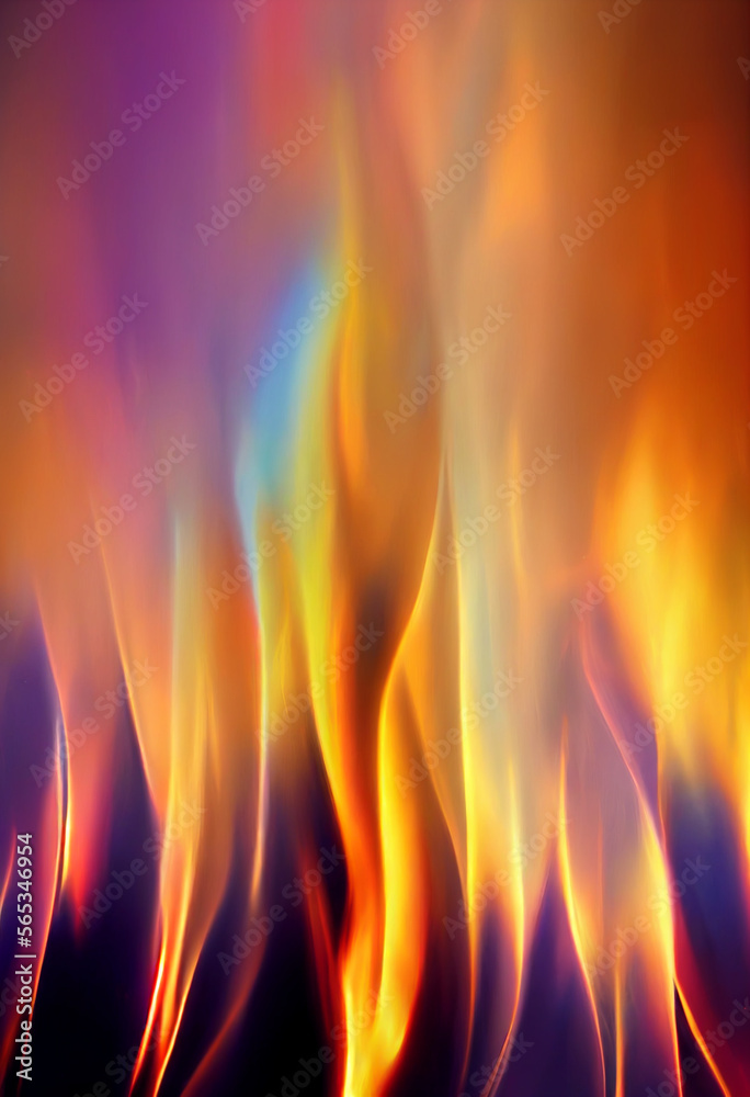 Beautiful fire wallpaper illustration art Generative AI Content by Midjourney