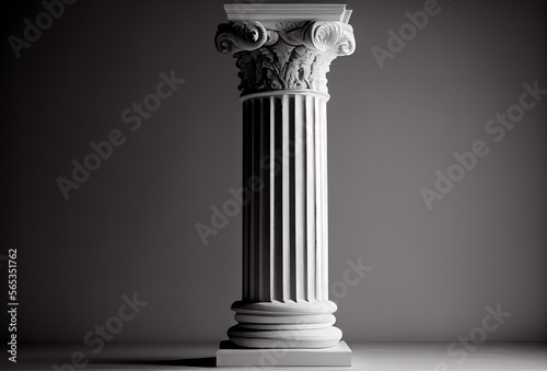 roman style column isolated, generative ai