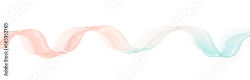 Magic wave lines flowing smooth curve pink blue
