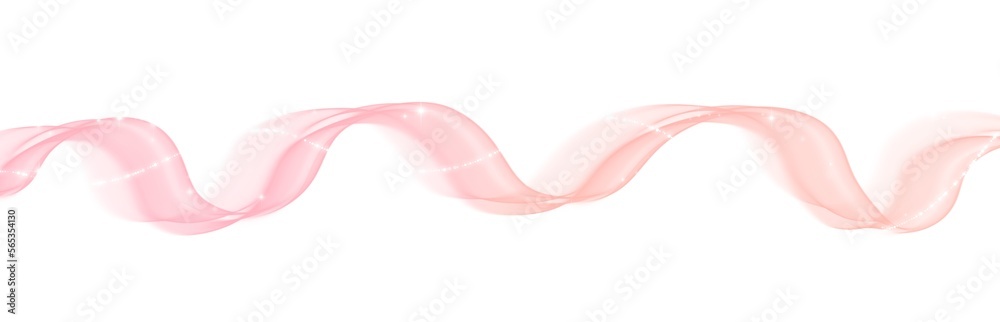 Magic wave lines flowing smooth curve pink pastel