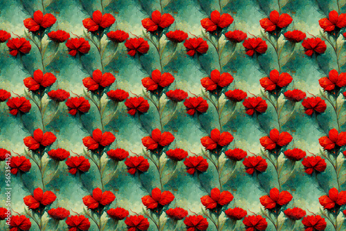 colorful flower tileable background