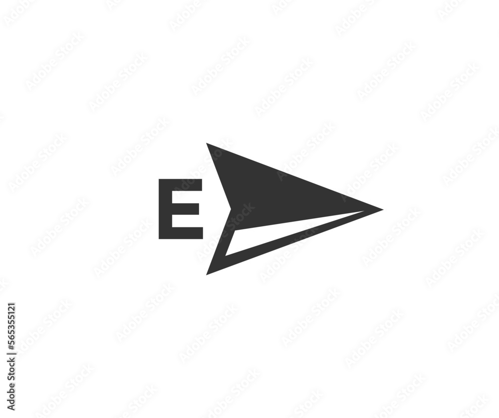 Compass arrow direction East icon design. Geographical position, cartography and navigation, wind rose, nautical chart vector design and illustration. Compass arrow direction East icon design. Geographical position, cartography and navigation, wind rose, nautical chart vector design and illustration.