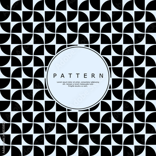 Geometric pattern design template.