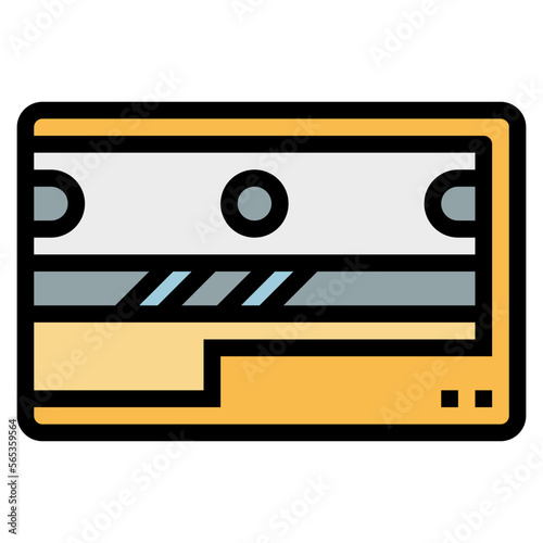 sharpener filled outline icon style