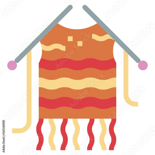 knitting flat icon style