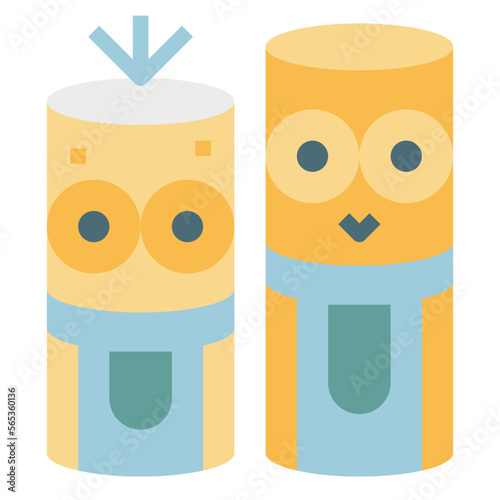 Model crafts flat icon style