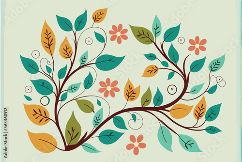 Flowers Leafs Vines