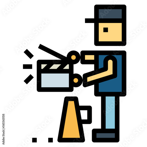 producer filled outline icon style