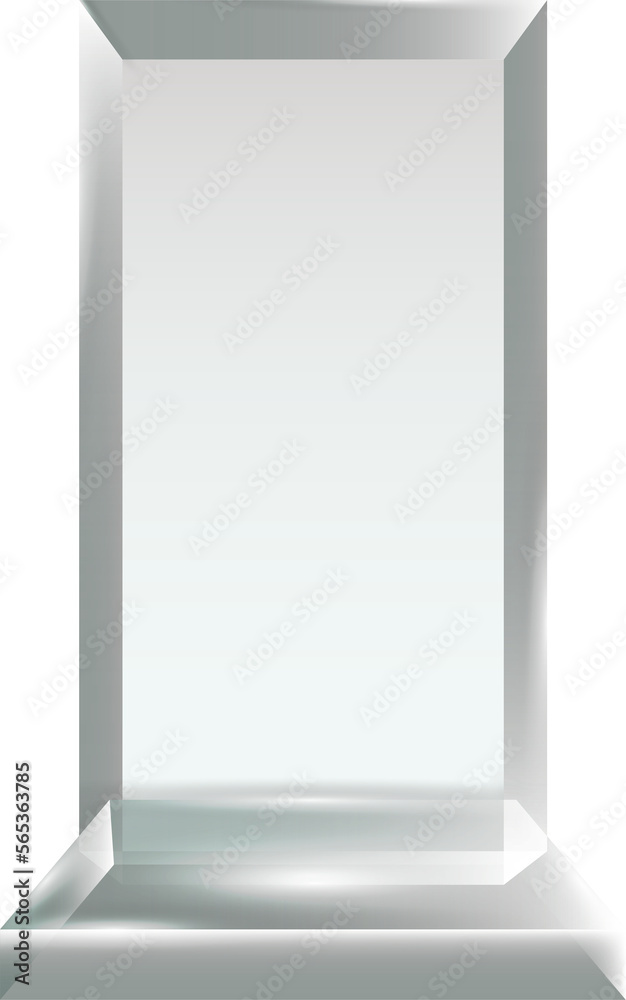 Transparent Blank Crystal Glass Trophy Award template Transparent Blank Crystal Glass Trophy Award template