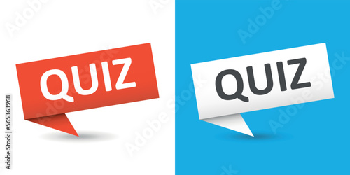 Quiz guess social media icon in flat style. Faq vector illustration on isolated background. Help button sign business concept.