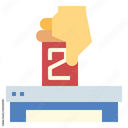 ballot flat icon style