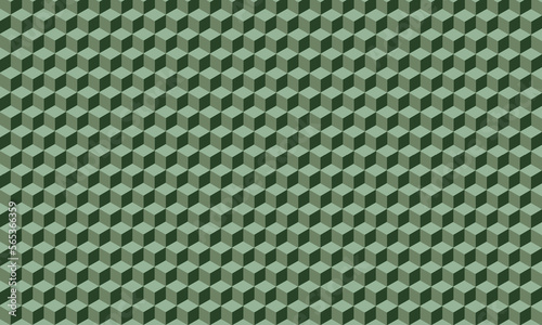 Cubes ornament texture green color