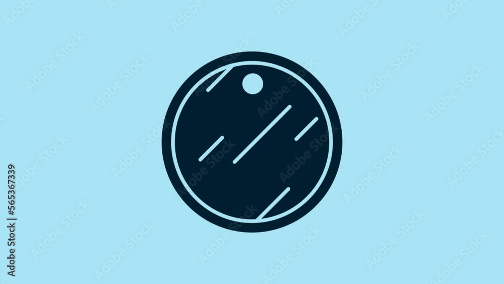 Blue Cutting board icon isolated on blue background. Chopping Board symbol. 4K Video motion graphic animation Blue Cutting board icon isolated on blue background. Chopping Board symbol. 4K Video motion graphic animation