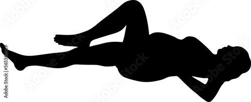 silhouette art of yoga poses prenatal pilates gym boll for pregnant women,vector illustration
