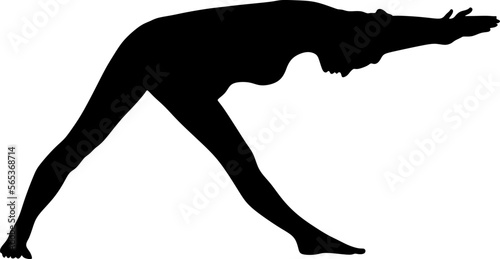 silhouette art of yoga poses prenatal pilates gym boll for pregnant women,vector illustration