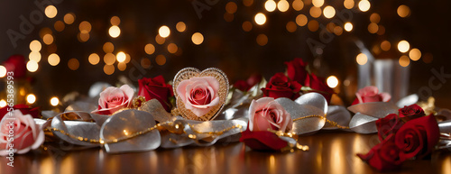Roses, hearts, and bokeh