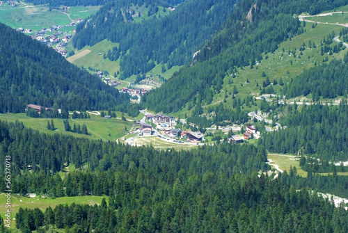 panorama da passo sella canazei