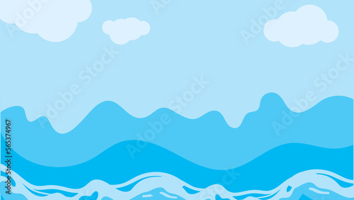 backgroud waves in the sea 