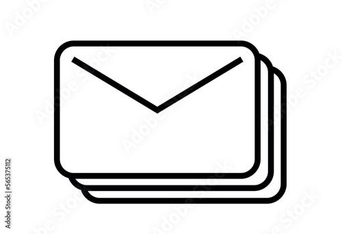mail letter icon vector illustration on white background contacts