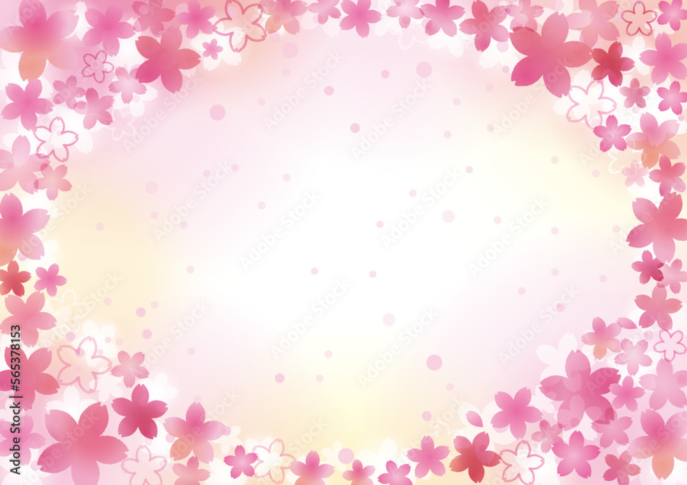 満開の桜　ピンク