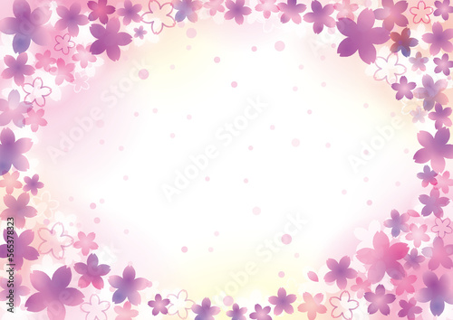 満開の桜 パープル