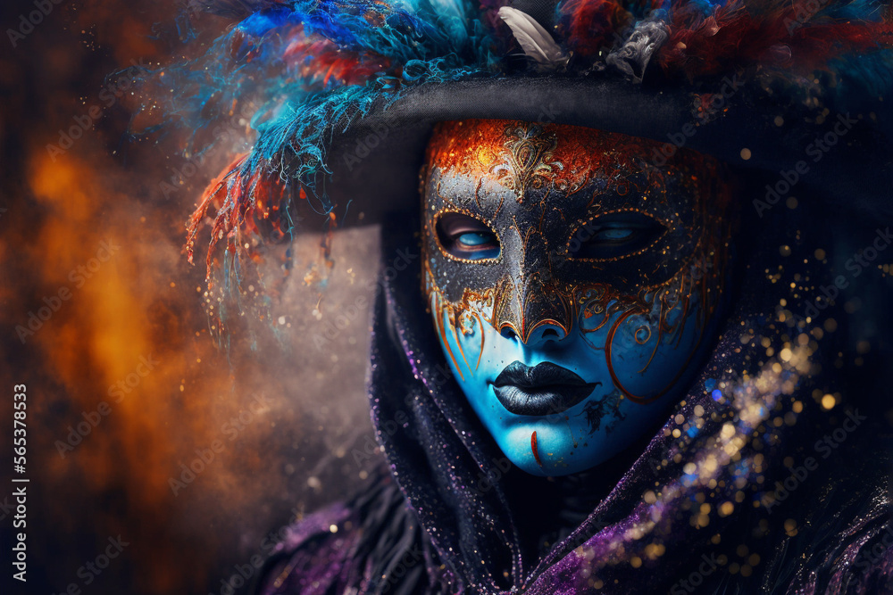 Generative Ai of people wearing masks at the Venice Carnival.
Generative Ai of people wearing masks at the Venice Carnival.