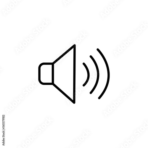 Speaker volume outline icon
