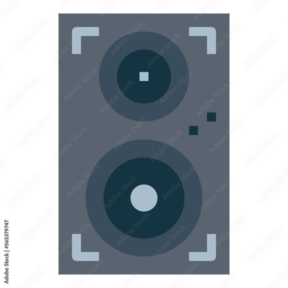 Fototapeta premium speakers flat icon style
