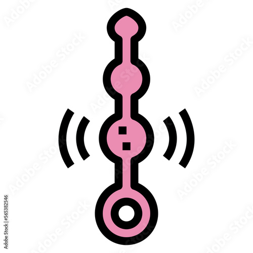 Anal Dildo filled outline icon style