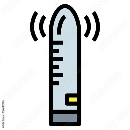sex toy filled outline icon style