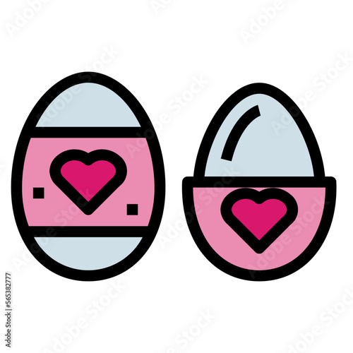 tenga egg filled outline icon style