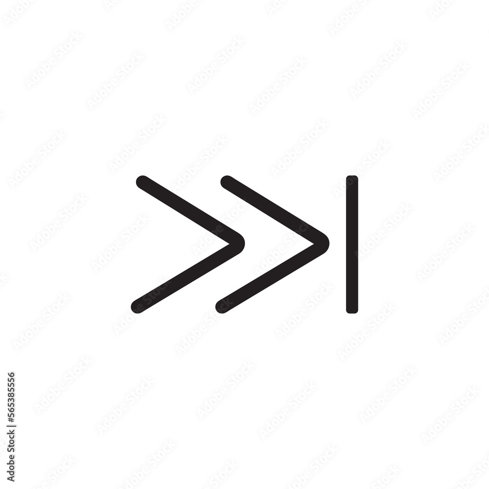 Speed up arrow icon vector illustration Speed up arrow icon vector illustration