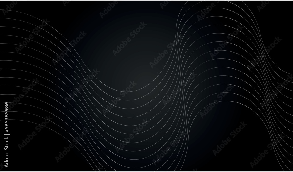 Abstract lines background. Thin white lines on black background. Modern and clean design. Abstract lines background. Thin white lines on black background. Modern and clean design.